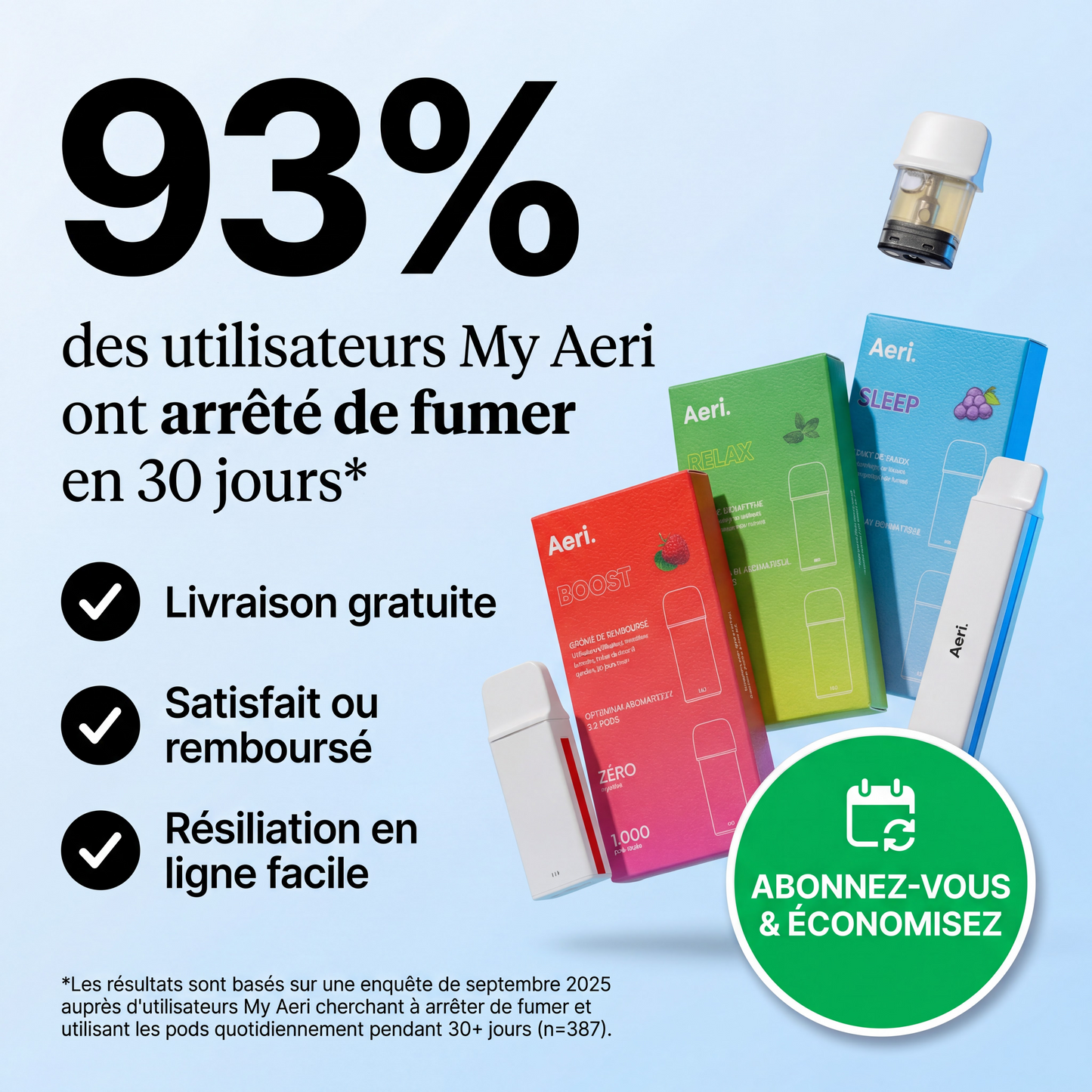 PACK MY AERI - Batterie + X2 Pods