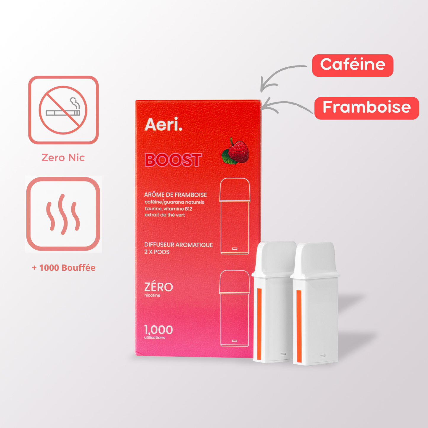 Pods Boost -Recharge - Framboise